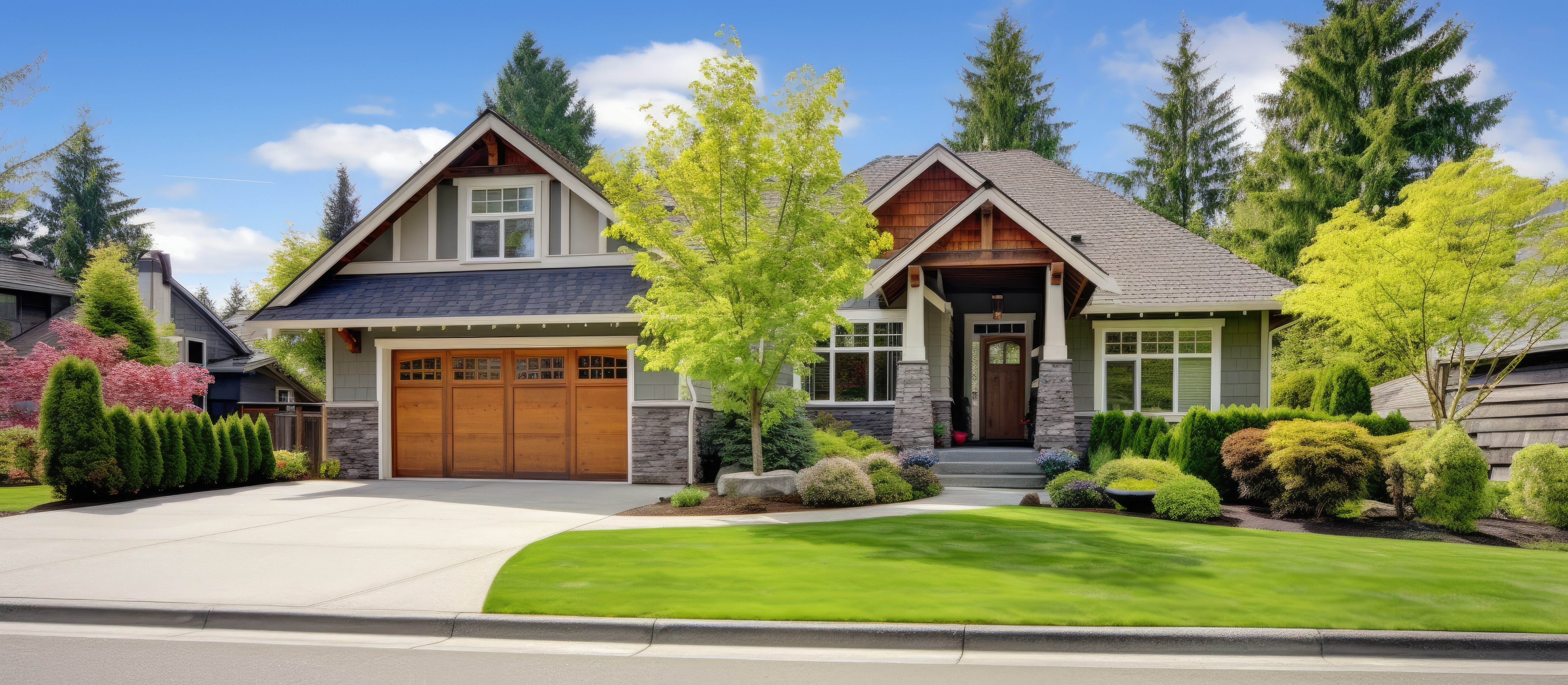 Aerial view of Ridgefield WA growth